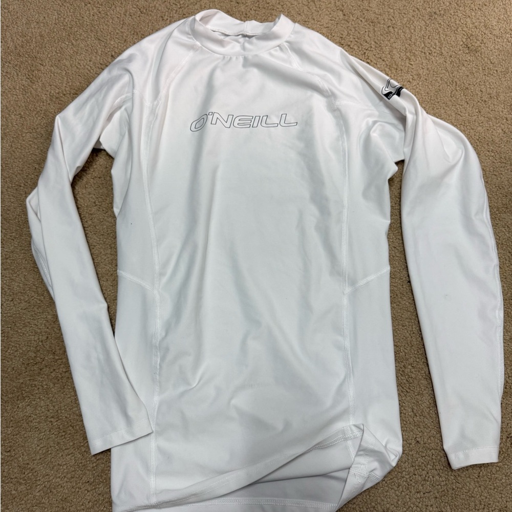 O'Neill Men's White Rash Guard